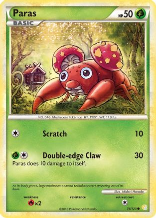 Paras (76)/123 Common Reverse Holofoil