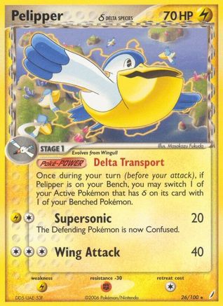 Pelipper (Delta Species) (26)/100 Rare