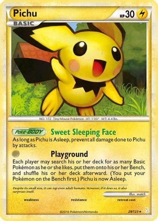 Pichu (28)/123 Rare Reverse Holofoil