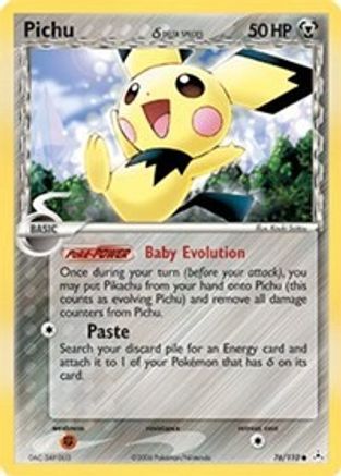 Pichu (Delta Species) (76)/110 Common Reverse Holofoil