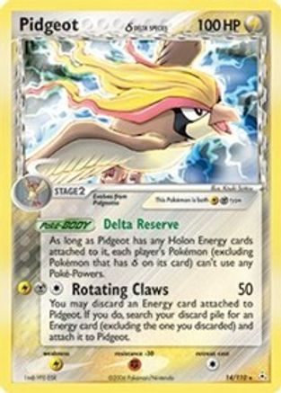 Pidgeot (Delta Species) (14)/110 Holo Rare Holofoil