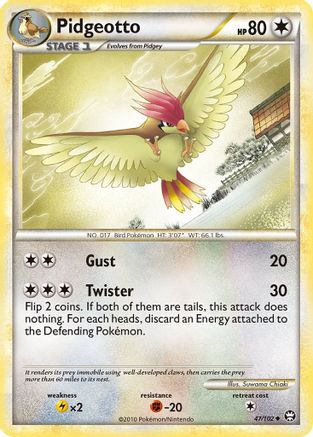 Pidgeotto (47)/102 Uncommon Reverse Holofoil