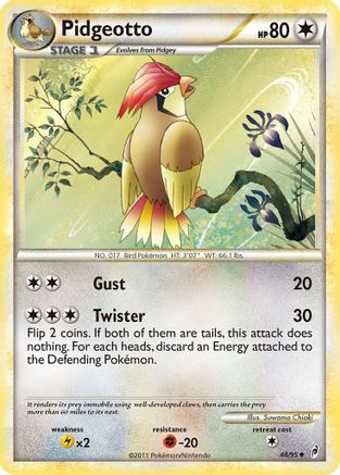 Pidgeotto (48)/95 Uncommon Reverse Holofoil