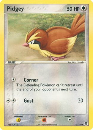 Pidgey (73)/112 Common Reverse Holofoil