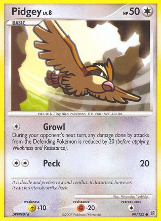Pidgey (99)/132 Common Reverse Holofoil