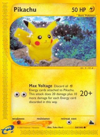 Pikachu (84)/144 Common Reverse Holofoil