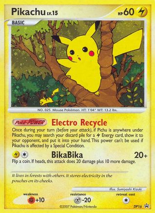 Pikachu - DP16 (DP16)/56 Promo Holofoil