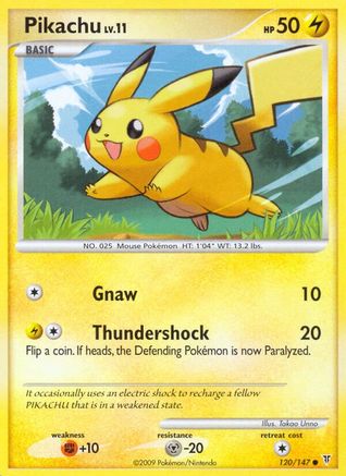 Pikachu (120)/147 Common Reverse Holofoil