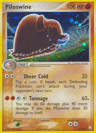 Piloswine (13)/109 Holo Rare Reverse Holofoil