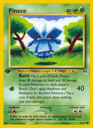 Pineco (61)/75 Common 1st Edition