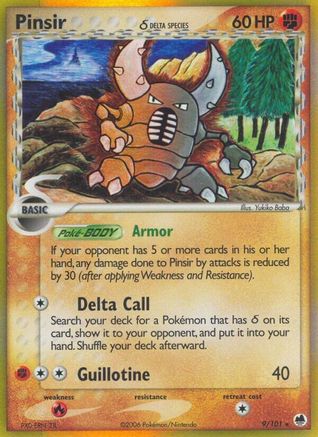 Pinsir (Delta Species) (9)/101 Holo Rare Reverse Holofoil