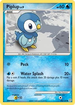 Piplup (93)/130 Common Reverse Holofoil