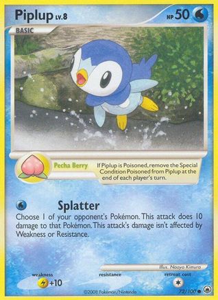 Piplup (72) (72)/100 Common