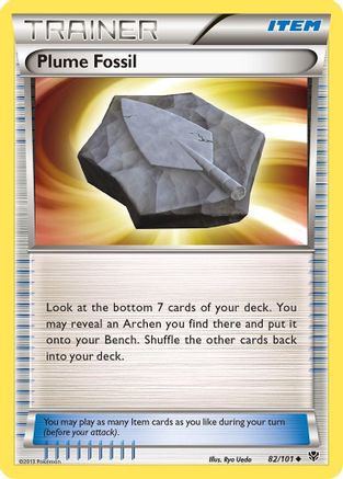 Plume Fossil/101 Uncommon Reverse Holofoil