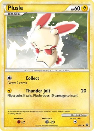 Plusle (36)/95 Uncommon Reverse Holofoil