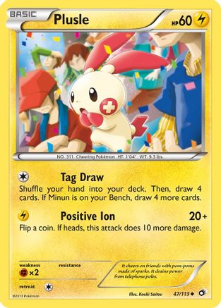 Plusle (47)/113 Uncommon Reverse Holofoil