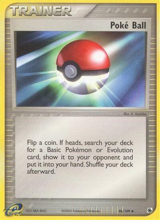 Poke Ball (86)/109 Uncommon Reverse Holofoil