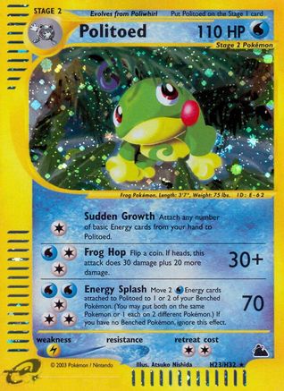 Politoed (H23) (H23)/144 Holo Rare Holofoil