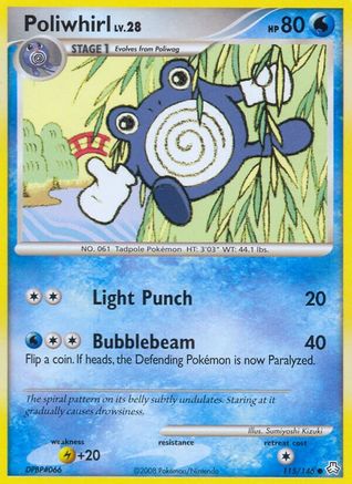 Poliwhirl (115)/146 Common Reverse Holofoil