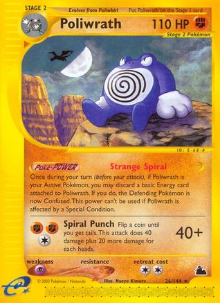 Poliwrath (26) (26)/144 Rare Reverse Holofoil