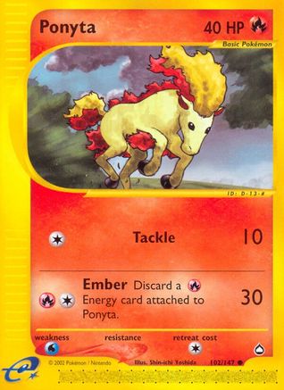 Ponyta (102)/147 Common Reverse Holofoil