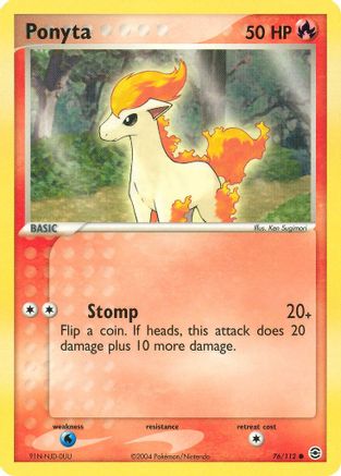 Ponyta (76)/112 Common Reverse Holofoil
