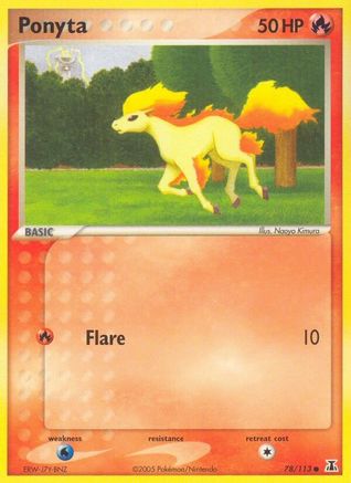 Ponyta (78)/113 Common Reverse Holofoil