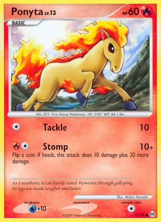 Ponyta (72) (72)/99 Common Reverse Holofoil