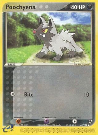 Poochyena - 63/109 (63)/109 Common Reverse Holofoil