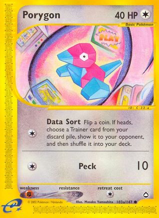 Porygon (103a) (103a)/147 Common Reverse Holofoil