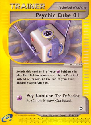 Psychic Cube 01 (132)/147 Uncommon Reverse Holofoil