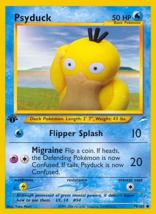 Psyduck (79)/105 Common 1st Edition