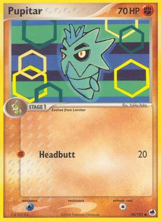 Pupitar (58)/101 Common Reverse Holofoil