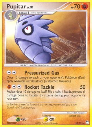 Pupitar (59)/123 Uncommon Reverse Holofoil