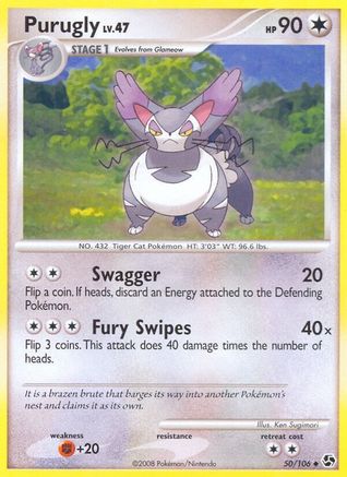 Purugly (50)/106 Uncommon Reverse Holofoil