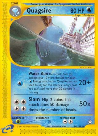 Quagsire (30)/147 Rare Reverse Holofoil