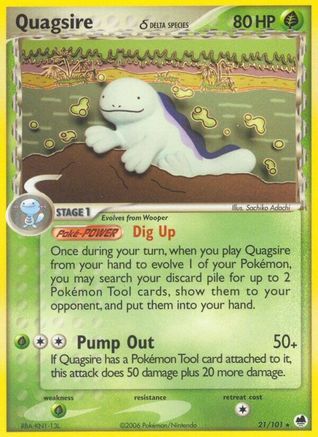Quagsire (Delta Species) (21)/101 Rare Reverse Holofoil