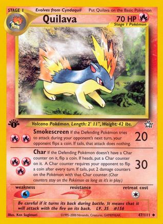 Quilava (47) (47)/111 Uncommon 1st Edition