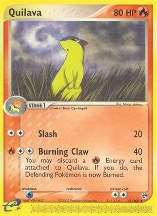 Quilava (51)/100 Uncommon Reverse Holofoil
