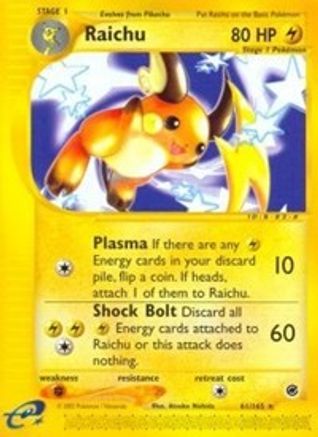 Raichu (61) (61)/165 Rare Reverse Holofoil