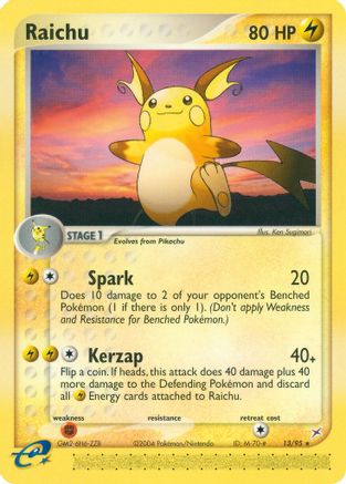 Raichu (13)/95 Rare Reverse Holofoil