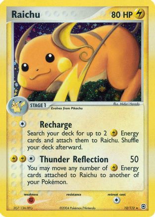 Raichu (12)/112 Holo Rare