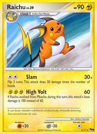 Raichu (3)/17 Rare