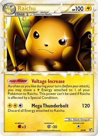 Raichu (Prime) (83)/90 Ultra Rare Holofoil