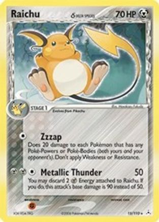 Raichu (Delta Species) (15)/110 Holo Rare Holofoil