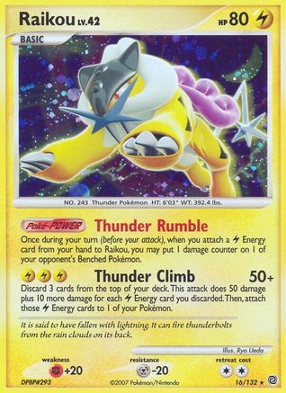 Raikou (16)/132 Holo Rare Holofoil