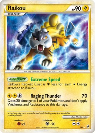 Raikou (Shiny) (SL9)/95 Shiny Holo Rare Holofoil