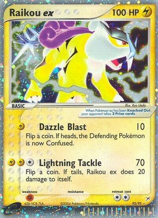 Raikou ex (92)/95 Ultra Rare Holofoil