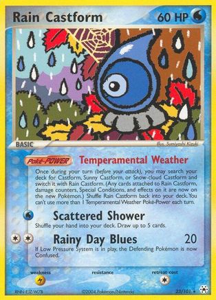 Rain Castform (23)/101 Rare Reverse Holofoil