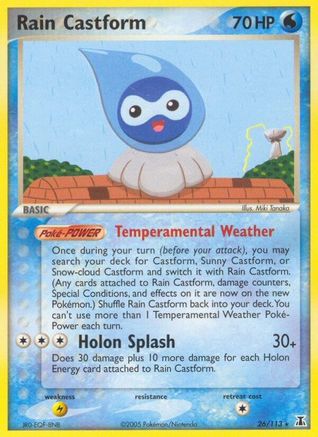 Rain Castform (26)/113 Rare